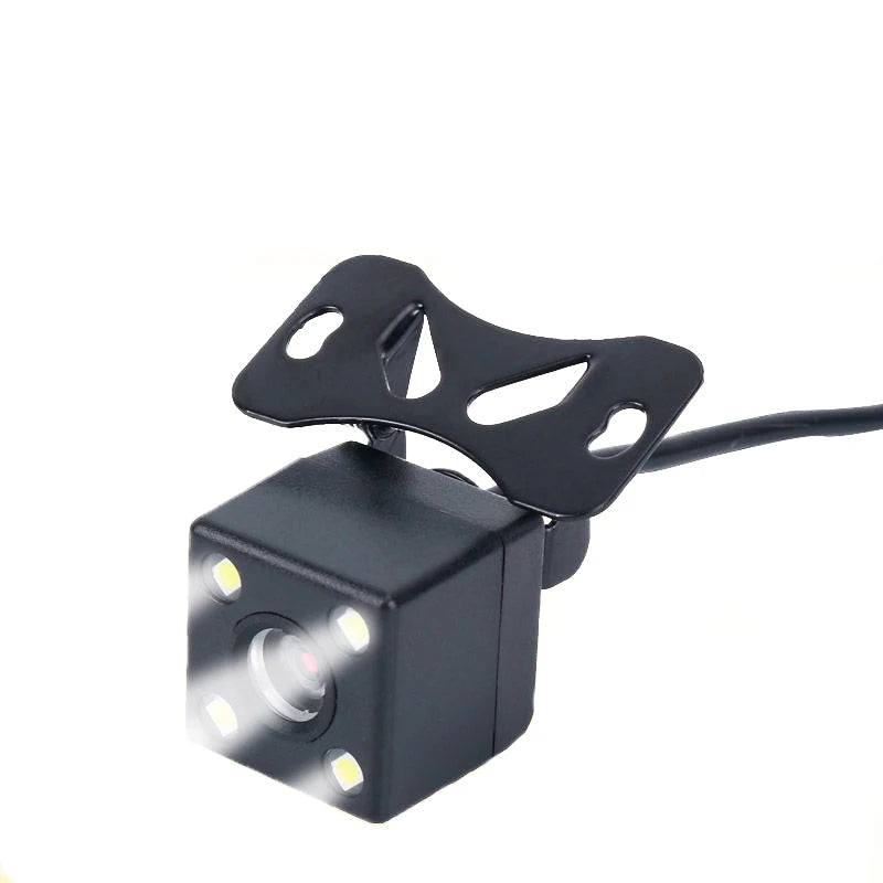 Wide Angle HD Car Rearview Camera, Veículo Backup Câmera reversa, Vídeo de visão traseira, 12 LED Night Vision, Câmera de estacionamento