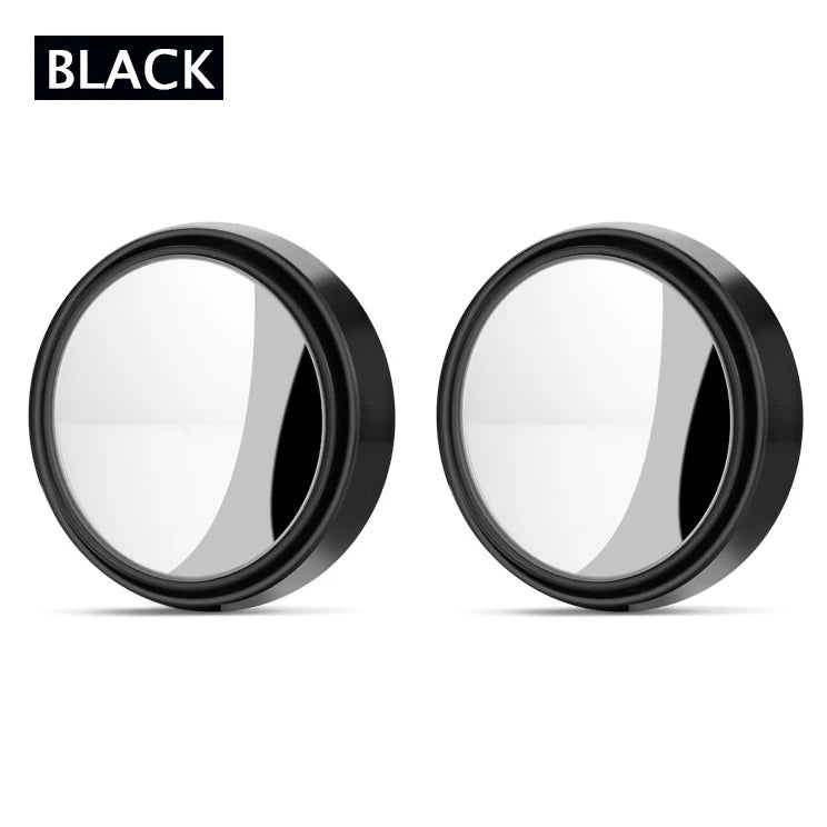 Espelho ajustável de ponto cego para carro, espelho convexo retrovisor auxiliar, espelhos redondos de grande angular para carro reverso, 360 graus, 2pcs