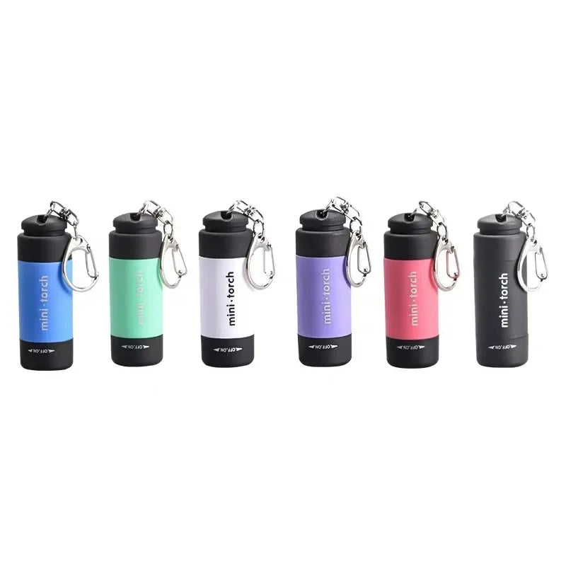 Led micro lanterna de bolso portátil usb recarregável chaveiro lanterna à prova dwaterproof água casa ao ar livre caminhadas acampamento lanterna