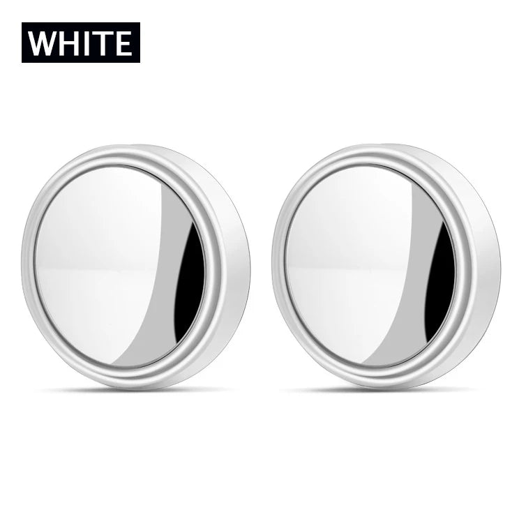 Espelho ajustável de ponto cego para carro, espelho convexo retrovisor auxiliar, espelhos redondos de grande angular para carro reverso, 360 graus, 2pcs