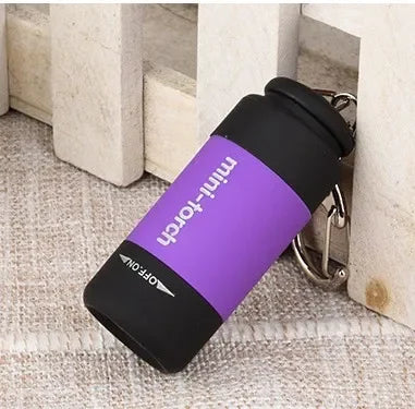 Led micro lanterna de bolso portátil usb recarregável chaveiro lanterna à prova dwaterproof água casa ao ar livre caminhadas acampamento lanterna