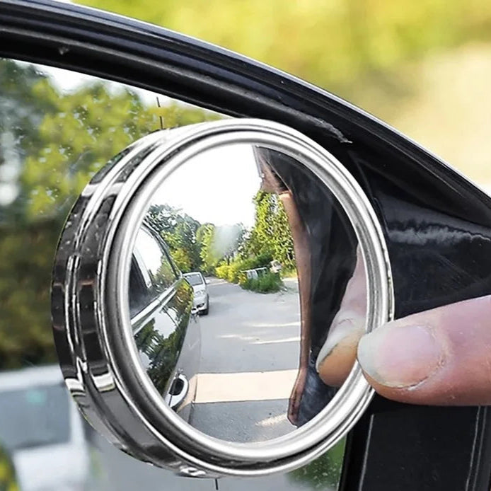 Espelho ajustável de ponto cego para carro, espelho convexo retrovisor auxiliar, espelhos redondos de grande angular para carro reverso, 360 graus, 2pcs