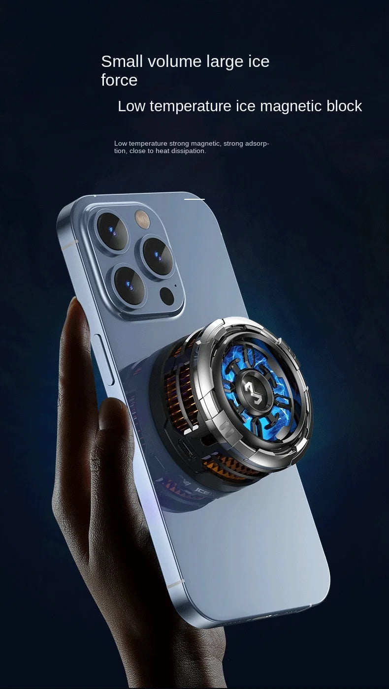 Memo cx08 cx07 refrigerador do telefone móvel ventilador de refrigeração magnética caso radiador para pubg gaming volta clipe dissipador calor fresco para smartphones