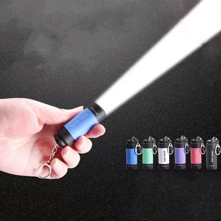Led micro lanterna de bolso portátil usb recarregável chaveiro lanterna à prova dwaterproof água casa ao ar livre caminhadas acampamento lanterna
