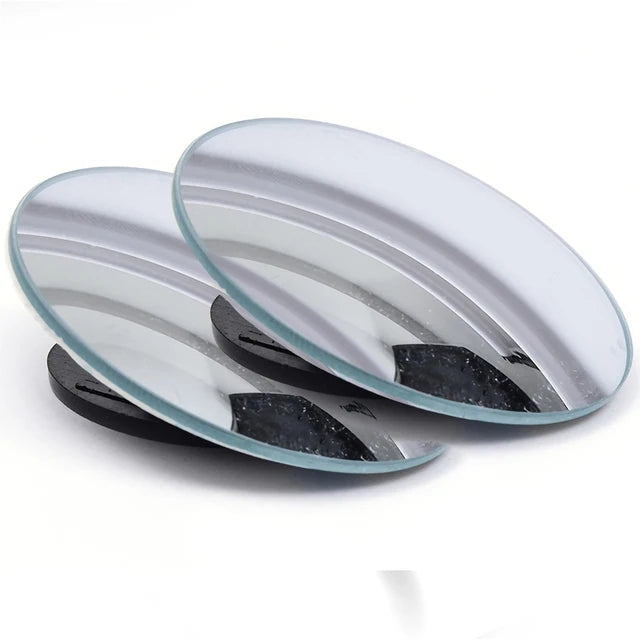 Espelho ajustável de ponto cego para carro, espelho convexo retrovisor auxiliar, espelhos redondos de grande angular para carro reverso, 360 graus, 2pcs