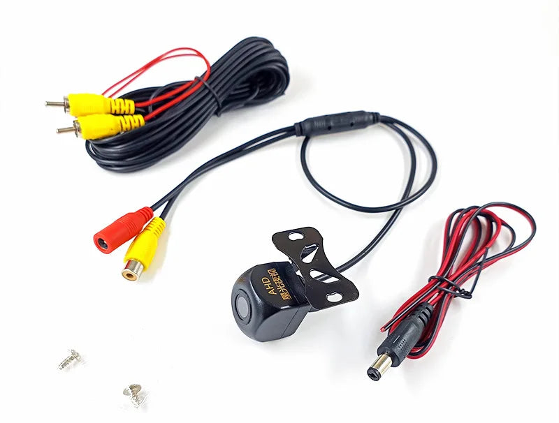 Ahd câmera de visão traseira do carro 12v visão noturna backup estacionamento câmera reversa à prova dwaterproof água hd imagem colorida câmera vídeo veículo