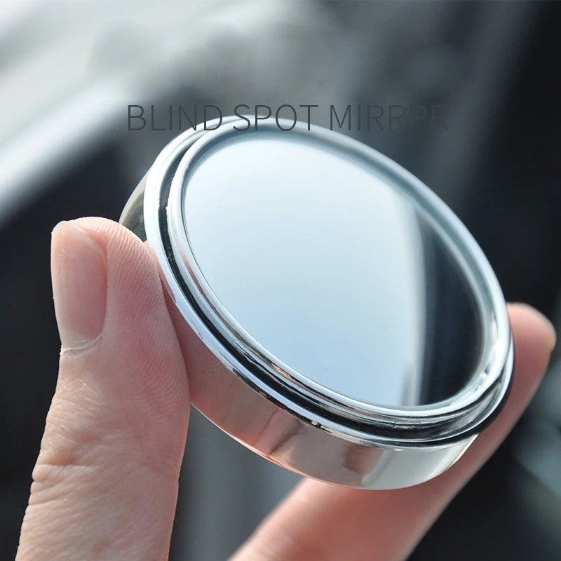 Espelho ajustável de ponto cego para carro, espelho convexo retrovisor auxiliar, espelhos redondos de grande angular para carro reverso, 360 graus, 2pcs