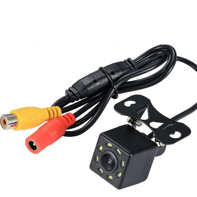 Wide Angle HD Car Rearview Camera, Veículo Backup Câmera reversa, Vídeo de visão traseira, 12 LED Night Vision, Câmera de estacionamento