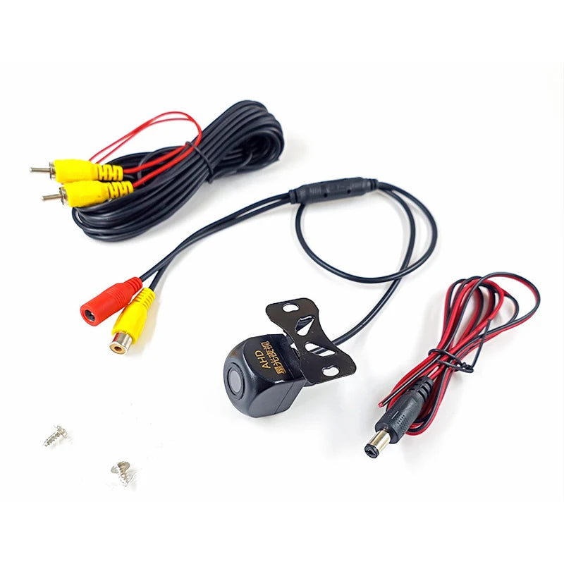 Ahd câmera de visão traseira do carro 12v visão noturna backup estacionamento câmera reversa à prova dwaterproof água hd imagem colorida câmera vídeo veículo